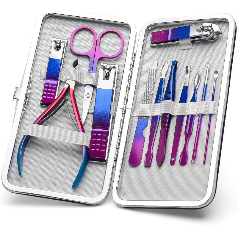 Mens Grooming Kit Gift Set - Manikür Seti Tırnak Makası Pedikür Seti