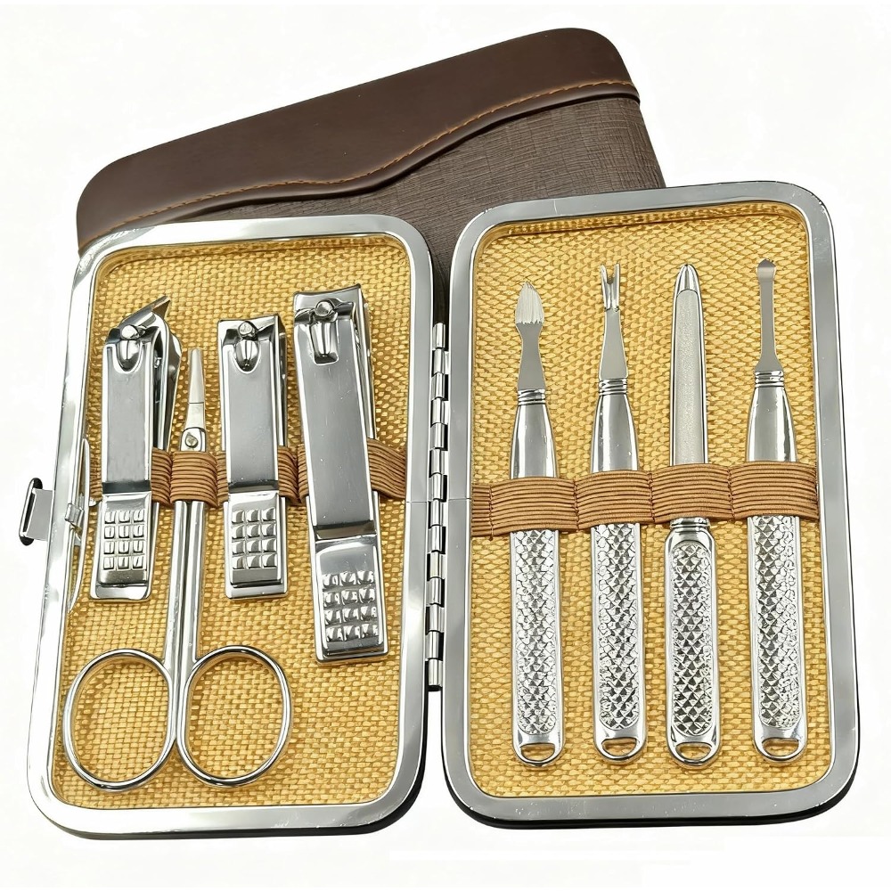 Mens Grooming Kit Gift Set - Profesyonel Manikür Pedikür Seti Erkekler ve