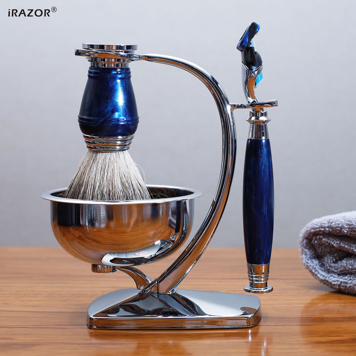 iRAZOR Royal Blue Lüks Erkek T - Mens Grooming Kit Gift Set incelemesi ve fiyatı